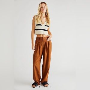 Free people calla pleated trousers